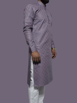 Men's Kurta Purple Self SW-41 - 42