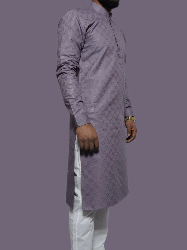 Men's Kurta Purple Self SW-41 - 42