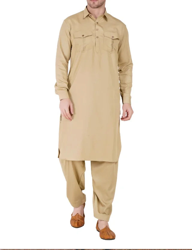 Shandaar Wears Men's Kurta White Embroidery SW-45 - 38