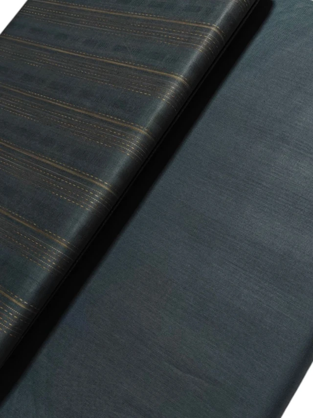 Shandaar Wears Fabric Cotton Grey Self Maching SW-01 - Kurta Fabrics, 0.25 Meter