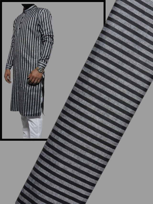 Shandaar Wears Fabric Black Cotton Khadi Self SW-35 - 0.25 Meter