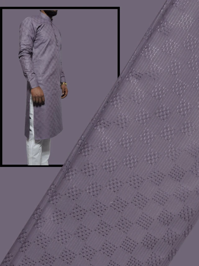 Shandaar Wears Fabric Cotton Purple Self SW-41 - 0.25 Meter
