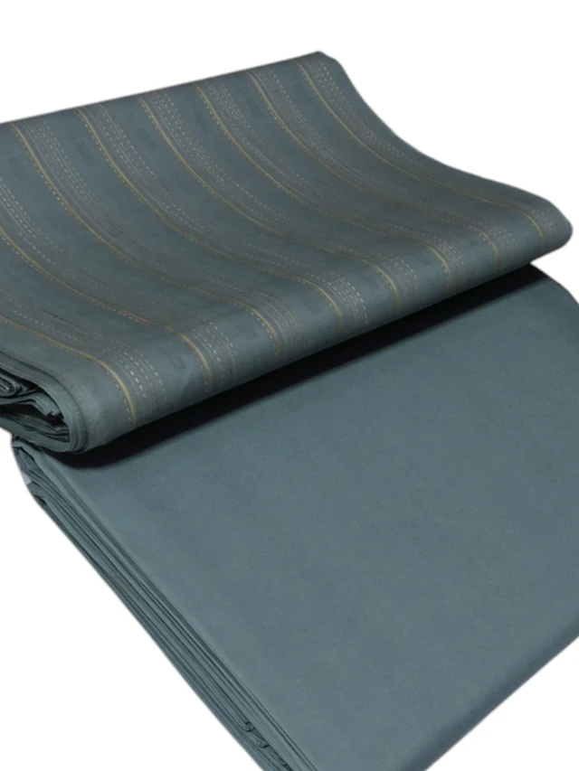 Shandaar Wears Fabric Cotton Pine Green Self Maching SW-46 - Kurta Fabrics, 0.25 Meter