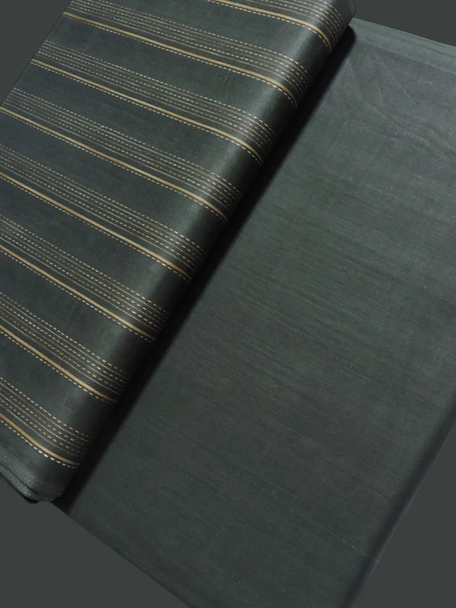 Shandaar Wears Fabric Cotton Kai Green Self Maching SW-49 - Kurta Fabrics, 0.25 Meter