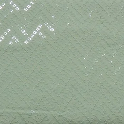 Shandaar Wears Fabric Chikankari Sequence pale leaf SW-56 - 0.25 Meter