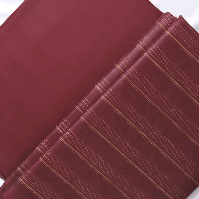 Shandaar Wears Fabric Cotton Maroon Self Maching SW-65 - Kurta Fabrics, 0.25 Meter