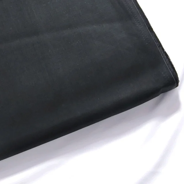 Shandaar Wears Fabric Cotton Black Self Maching SW-69 - Pajama Fabric, 0.25 Meter