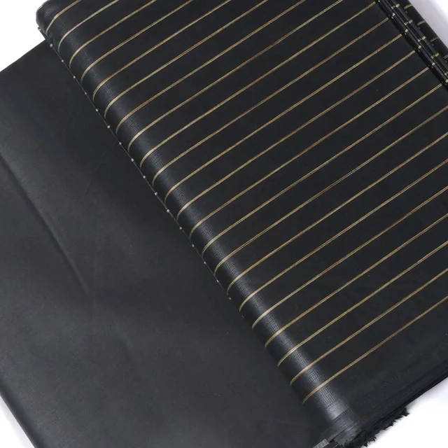 Shandaar Wears Fabric Cotton Black Self Maching SW-71 - Kurta Fabrics, 0.25 Meter