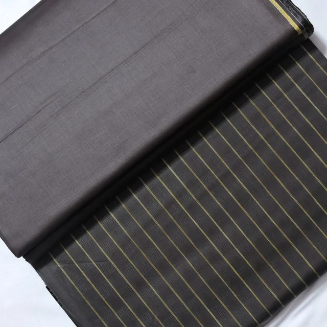 Shandaar Wears Fabric Cotton Coffee Self Maching SW-72 - Kurta Fabrics, 0.25 Meter