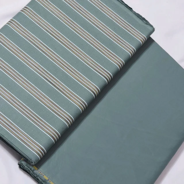 Shandaar Wears Fabric Cotton Faded Jade Self Maching SW-83 - Kurta Fabrics, 0.25 Meter