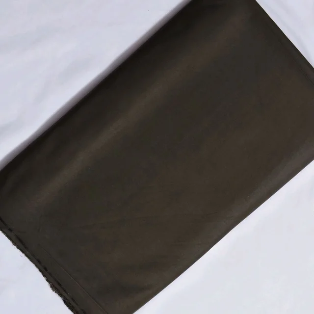 Shandaar Wears Fabric Cotton Blend English Walnut Plain Giza SW-104 - 0.25 Meter