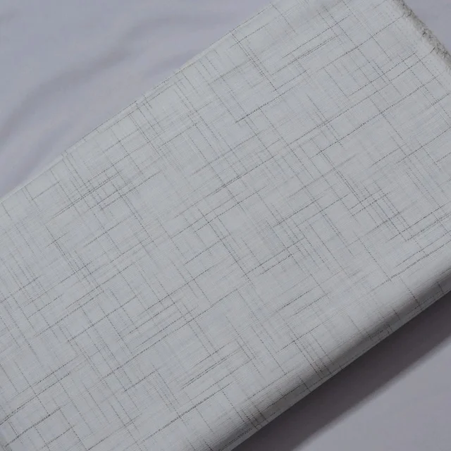 Shandaar Wears Fabric Cotton White Self SW-32 - 0.25 Meter