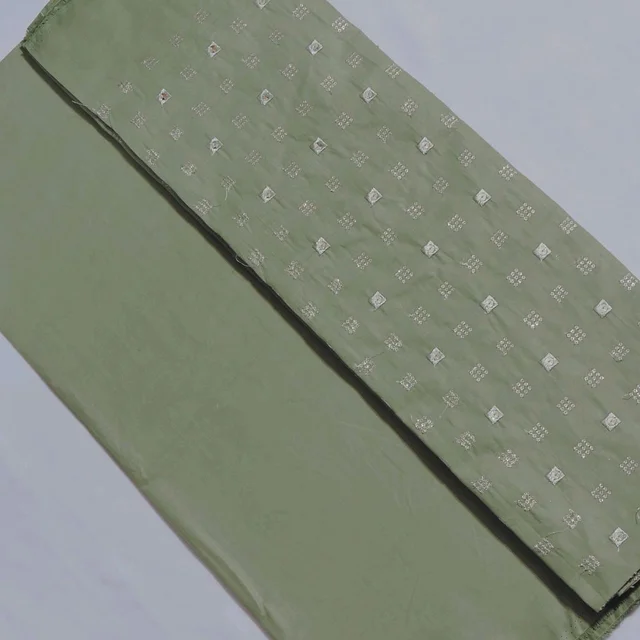 Shandaar Wears Fabric Cotton Sequence Envy Maching SW-156 - Kurta Fabric, 0.25 Meter