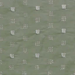 Shandaar Wears Fabric Cotton Sequence Envy Maching SW-156 - Kurta Fabric, 0.25 Meter