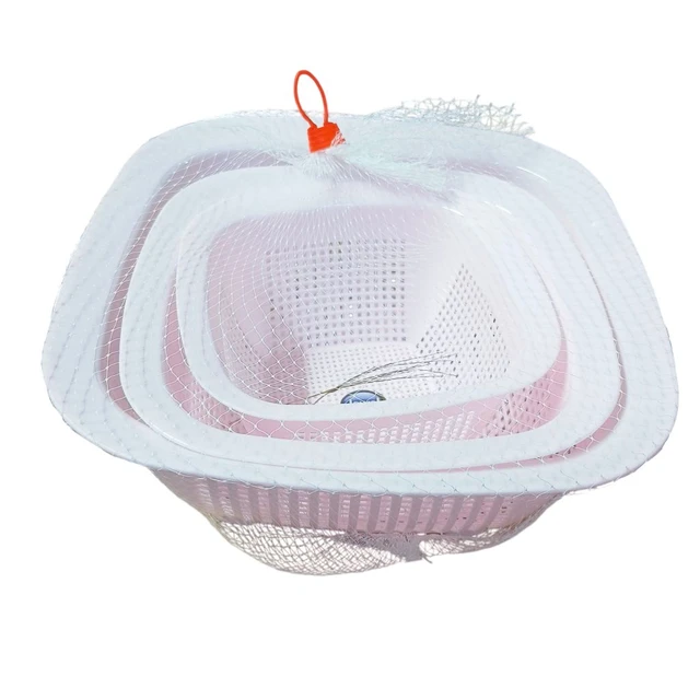 Jewel Bravia Square Basket 3 Pc Set 