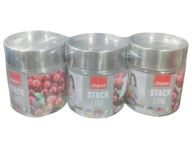 Stack Line Jar ( 3 Pc Set ) 1250  Ml