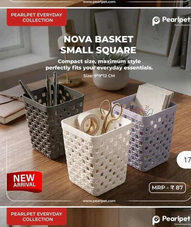 Pearlpet Nova Basket Square Small 