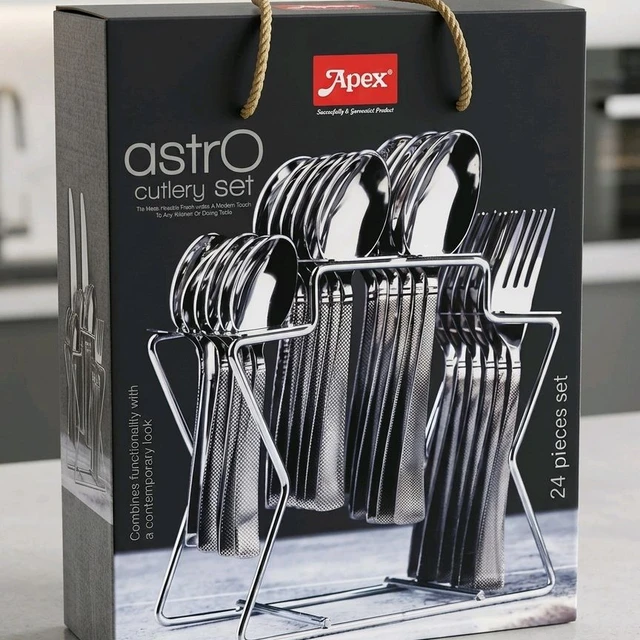 Apex Astro Cutlery Set 24 Pc 
