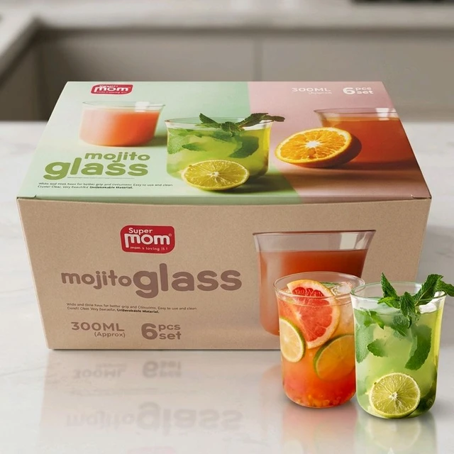 Super Mom Mojito Glass 6 Pc Set 