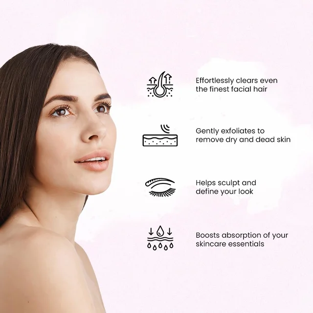 2ools Foldable & Reusable Face & Eyebrow Razor for Women (Pack of 3) | Painless Instant Hair Removal at Home | For Upper Lips, Eyebrows, Forehead & Sideburns