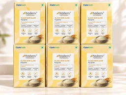 Astaberry Professional Glass Skin Glow Facial Kit Pack of 6 | Fermented Rice Extract & Allantoin | 6-Step Facial Kit | Hydrates & Brightens Skin