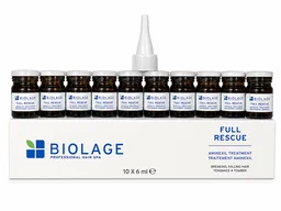 Biolage ScalpSync Full Rescue Aminexil Hair Treatment 10x6ml | Professional Anti Hair Fall Treatment | Strengthens Roots & Supports Thicker, Fuller-Looking Hair - 10x6 ml
