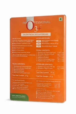 O3+ Professional Brightening Skin Confidence Kit | Vitamin C & Arbutin Facial Kit for Dark Spots & Tan Removal | Radiance & Even Skin Tone