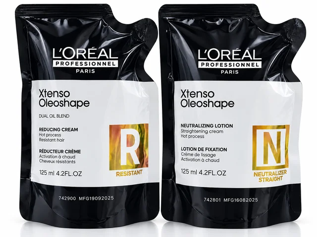 Loreal Professionnel Loreal Xtenso Hair Straightening Cream & Neutralizer Combo 125ml+125ml| For Resistant Hair | Long Lasting Smoothening & Rebonding System