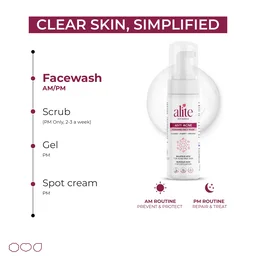 Alite Foaming Face Wash 60ml with 1% Salicylic Acid | Deep Cleansing & Illuminating Face Wash | Clears Active Acne & Clogged Pores | For Women & Men