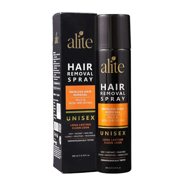 Alite Hair Removal Spray 200ml for Men & Women | Painless & Irritation-Free Body Hair Removal | For Chest, Arms, Underarms, Bikini Line & Legs