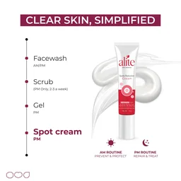 Alite Spots Reduction Cream 15g | Eliminates Dark Spots & Pigmentation | Brightens & Evens Skin Tone | Repairs Cells & Minimizes Pores | Probiotic Formula