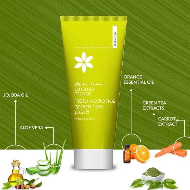 Aroma Magic Insta Radiance Green Tea Pack, 100g