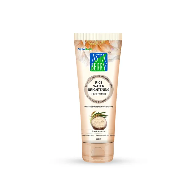 Astaberry Professional Rice Water Face Wash 195ml | Gentle Facial Cleanser | Helps Remove Dirt & Impurities | Refreshes Skin | Supports Hydration | Daily Face Cleanser