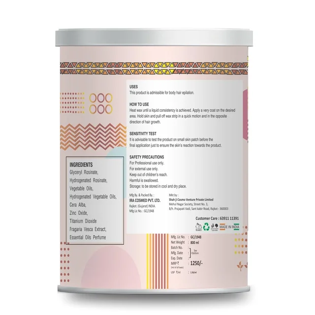 Ayress Ayres Liposoluble Classic Gel Wax Crystal Clear 800ml | Non-Sticky & Smooth Hair Removal | Easy to Use, Gentle on Skin | Long-Lasting Silky Finish
