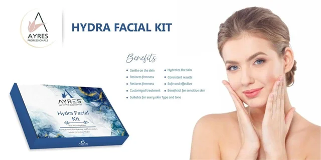 Ayress Ayres Professional Monodose Hydra Facial Kit with Whitening effect | Hydration & Rejuvention| Multi-leve skin| Suitable for all type skin