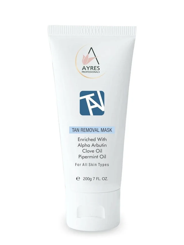 Ayres Tan Removal Mask 200g | Sun Damage Protection | Infused with Alpha Arbutin & Clove Oil | Brightens, Nourishes & Restores Skin | Suitable for All Skin Types