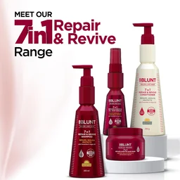 Bblunt BBLUNT 7 In 1 Repair & Revive Conditioner 250gm with Ceramides & Argan Oil | Up to 100% Damage Repair | Addresses 7 Signs of Hair Damage | Deep Nourishment & Shine | 250g