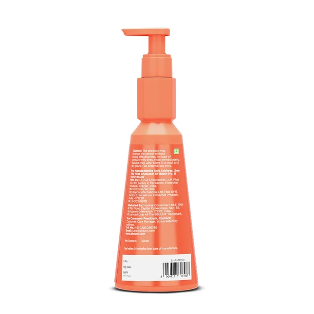 Bblunt BBLUNT Advanced Smoothening Shampoo with Keratin & Hyaluronic Acid 300ml for Unisex | Frizz-Free & Straighter Hair | Gentle Cleanse & Adds Shine | SLS & Paraben Free