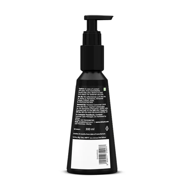 Bblunt BBLUNT Bond Repair Shampoo 300ml for unisex with MaliPeptide BondTech Repairs Hair Damage by 89% in 1 Use* | Strengthens & Restores Hair Bonds | SLS & Paraben Free