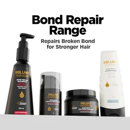 Bblunt BBLUNT Bond Repair Shampoo 300ml for unisex with MaliPeptide BondTech Repairs Hair Damage by 89% in 1 Use* | Strengthens & Restores Hair Bonds | SLS & Paraben Free