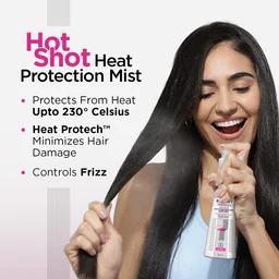 Bblunt BBLUNT Hot Shot Heat Protection Hair Mist 150ml | Protects Up to 230�C | Prevents Styling Damage & Breakage | Lightweight Leave-In Spray for Men & Women | Designed for Indian Hair