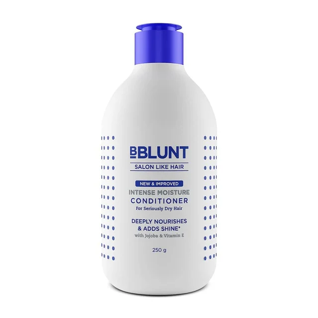 Bblunt BBLUNT Intense Moisture Conditioner 250g with Vitamin E & Jojoba for Unisex| Deep Hydration for Dry & Frizzy Hair | Softens, Smoothens & Adds Shine | Salon Tested