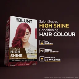 Bblunt BBLUNT Salon Secret High Shine Conditioning Hair Colour Cherry Red 6.62 | With MaliPeptide BondTech | No Ammonia, Long Lasting, 100% Grey Coverage | Salon-Like Shine at Home