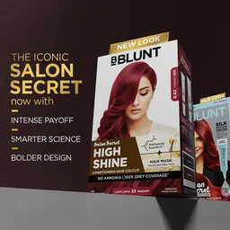 Bblunt BBLUNT Salon Secret High Shine Conditioning Hair Colour Cherry Red 6.62 | With MaliPeptide BondTech | No Ammonia, Long Lasting, 100% Grey Coverage | Salon-Like Shine at Home