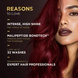 Bblunt BBLUNT Salon Secret High Shine Conditioning Hair Colour Cherry Red 6.62 | With MaliPeptide BondTech | No Ammonia, Long Lasting, 100% Grey Coverage | Salon-Like Shine at Home