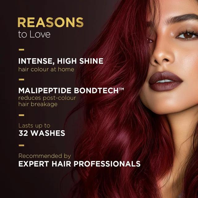 Bblunt BBLUNT Salon Secret High Shine Conditioning Hair Colour Cherry Red 6.62 | With MaliPeptide BondTech | No Ammonia, Long Lasting, 100% Grey Coverage | Salon-Like Shine at Home
