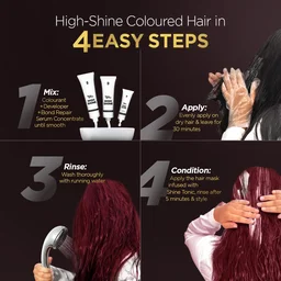 Bblunt BBLUNT Salon Secret High Shine Conditioning Hair Colour Cherry Red 6.62 | With MaliPeptide BondTech | No Ammonia, Long Lasting, 100% Grey Coverage | Salon-Like Shine at Home