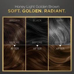 Bblunt BBLUNT Salon Secret High Shine Conditioning Hair Colour Honey Light Golden Brown 5.32 | With MaliPeptide BondTech | No Ammonia, 100% Grey Coverage, Long Lasting | Salon-Like Shine at Home