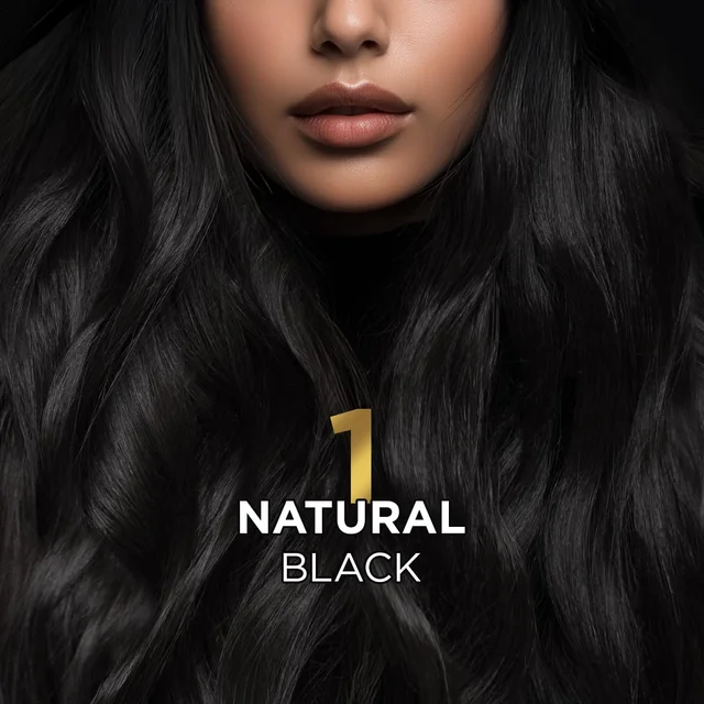 Bblunt BBLUNT Salon Secret High Shine Conditioning Hair Colour Natural Black 1 | With MaliPeptide BondTech | No Ammonia, 100% Grey Coverage, Long Lasting Colour | Salon Shine at Home