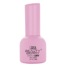 Beauty Berry Insta Dry Nail Lacquer Candy Floss 03 - 13ml | Quick-Dry & Long-Lasting | High Shine & Smooth Application | Soft Pink Shade for Elegant Nails
